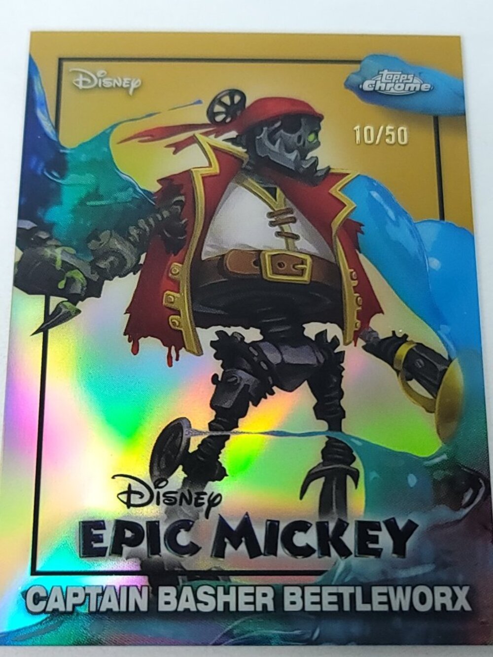 Basher Beetleworx Topps 2026 Disney Neon Gold Epic Mickey Limited 38/50